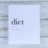 Definition print 'diet'