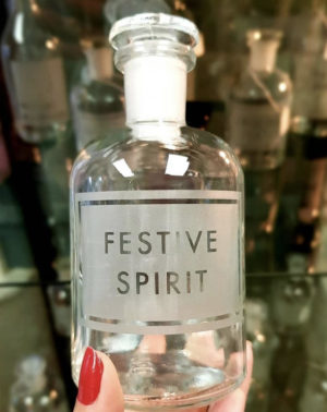 Apothecary bottle 'Festive Spirit'