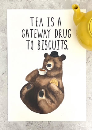 'Tea is the gateway drug to biscuits'