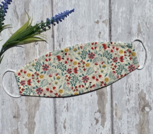 Cotton Face Mask - Multi-coloured Floral