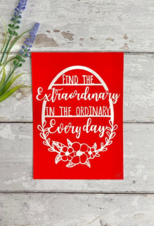 find the extraordinary red