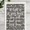 If light is in your heart